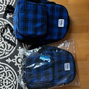 Cookies blue plaid Backpacks